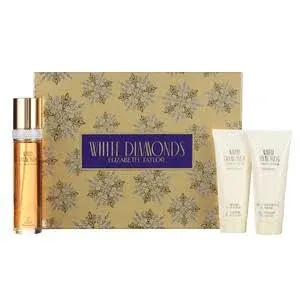 White Diamonds by Elizabeth Taylor for Women - 3 pc Gift Set 3.3oz EDT Spray, 3.