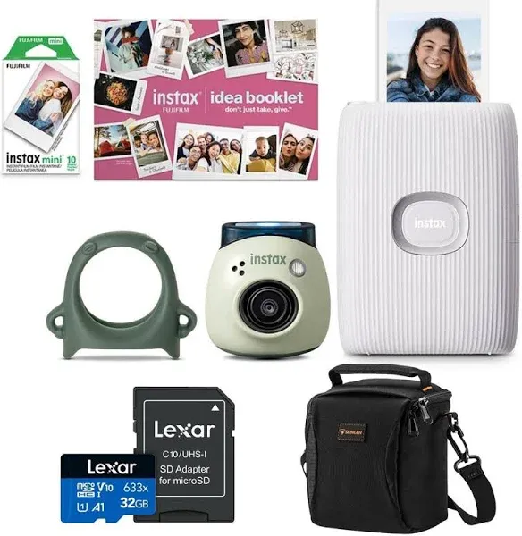 Fujifilm Instax Pal Digital Camera & Mini Link 2 Printer + 32GB Card + Bag