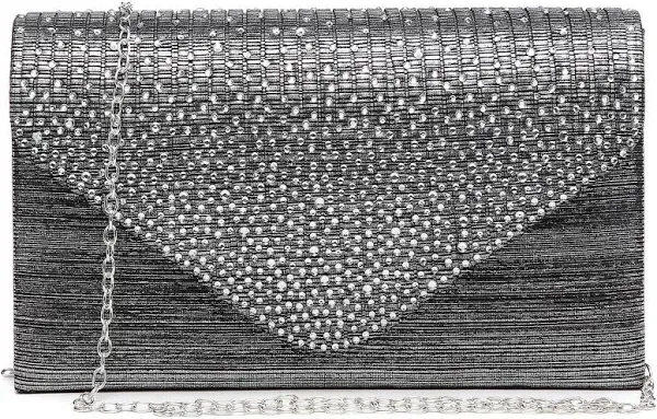 Rhinestone Envelope Evening Clutch