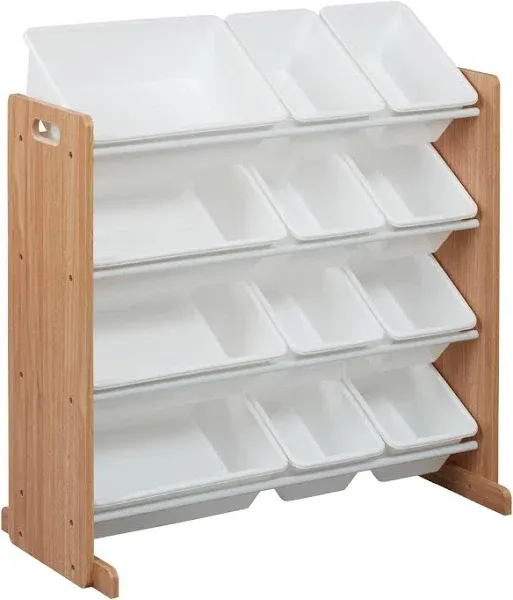 4-Tier Organizer with 12 Bins, Toy Storage