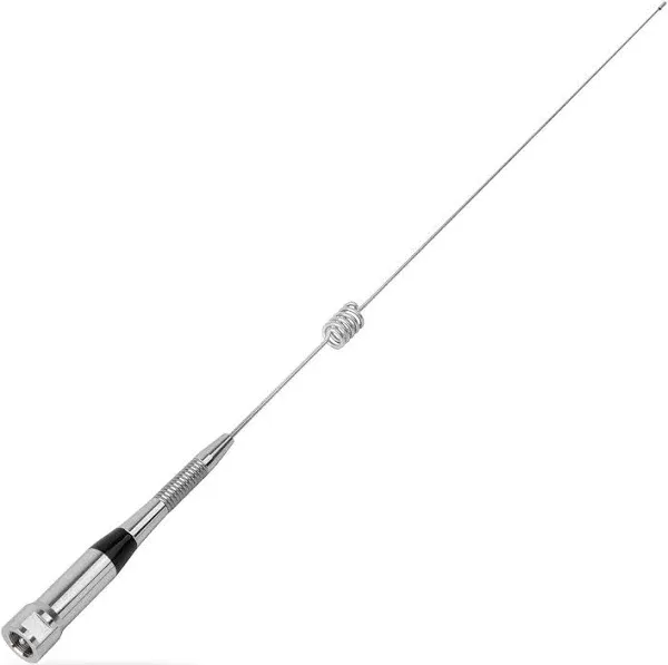 HYS TC-VUM10A 31inch 785mm Dual Band 144/430Mhz 2Meter 70cm 200W 3/5dBi Stainless Steel Mobile Antenna PL259 (UHF-Male) Connector for Yaesu Motorola Midland Icom Ham Mobile Radio Transceiver