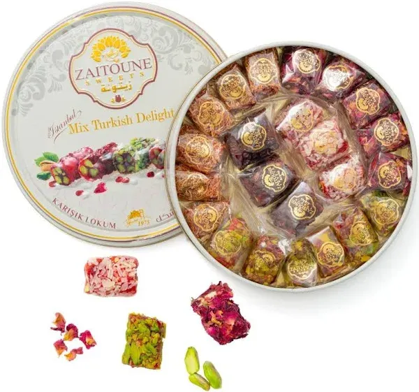 Premium Pistachio Turkish Delight - Authentic Handmade Turkish Delights Candy...