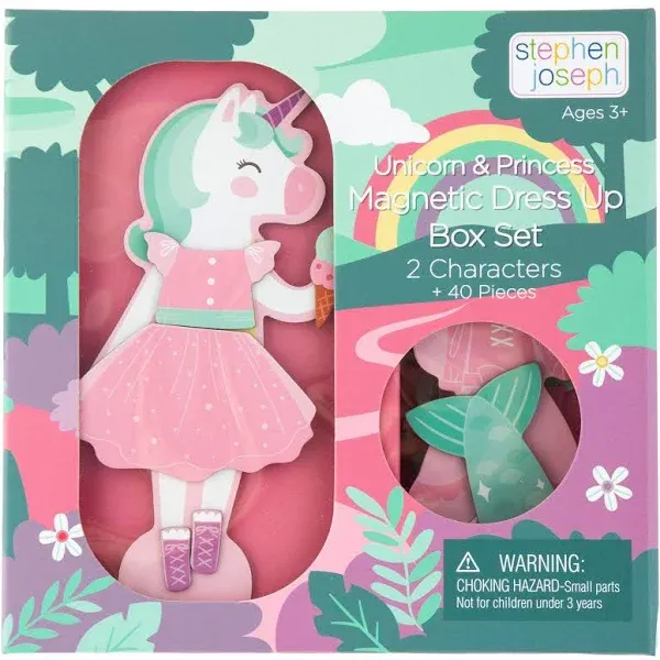 Stephen Joseph Magnetic Dress Up Doll Unicorn/Princess