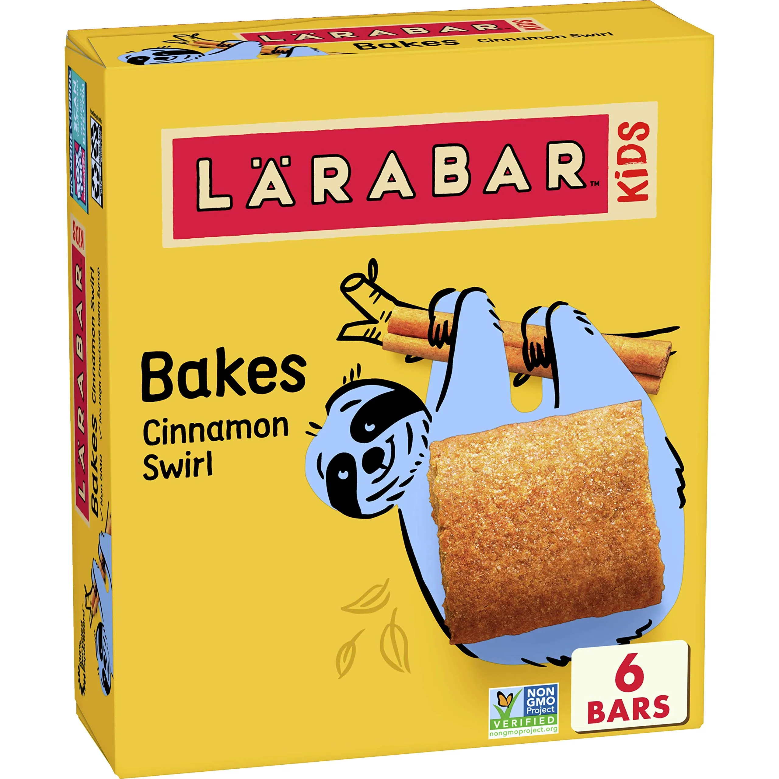 LÄRABAR Kids, Cinnamon Swirl, Gluten Free Fruit & Nut Bar, 1.6 oz Bars, 16 ct (Pack of 8)