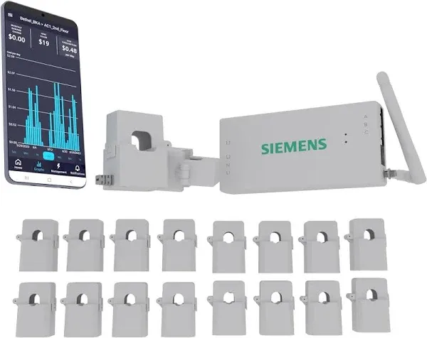 Siemens Inhab Smart Home Energy Monitor with 1650amp Circuit Level Sen