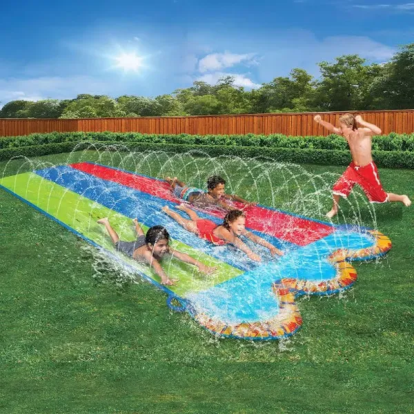 Banzai Kids Triple Racer Water Slide