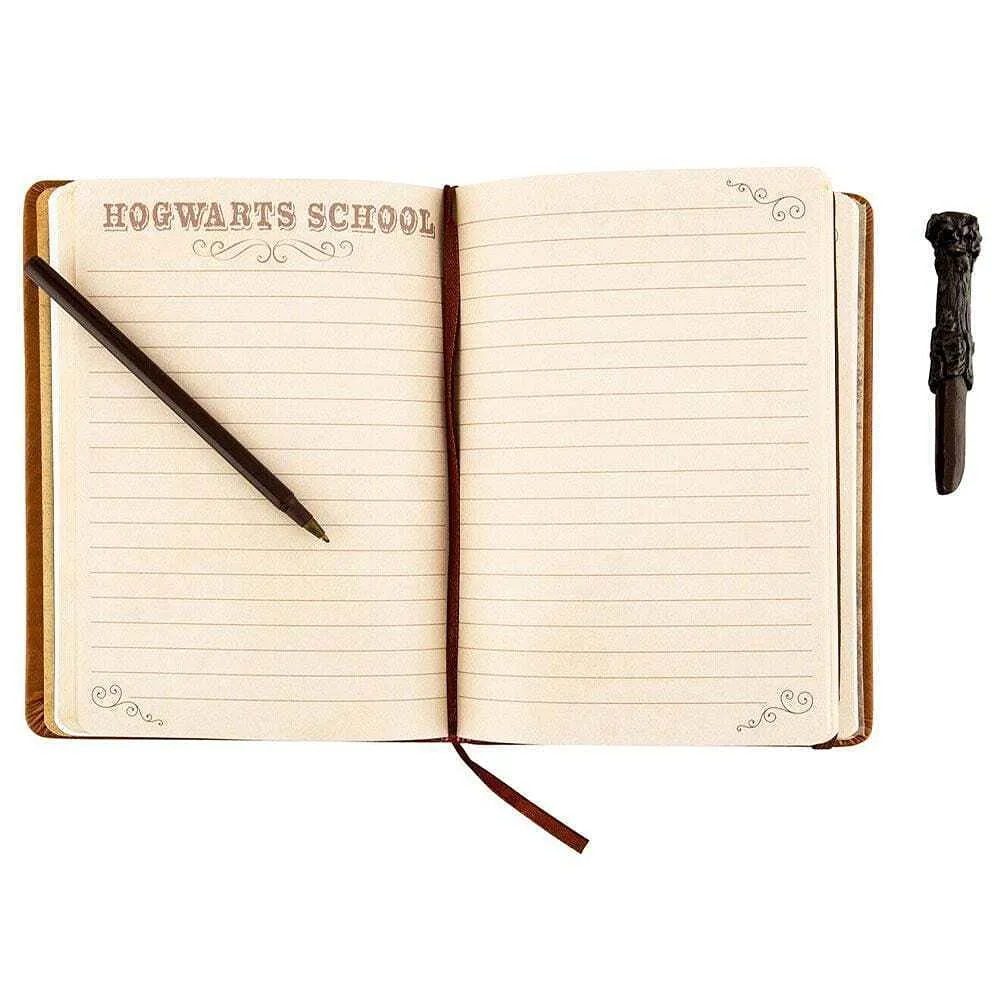 Harry Potter Faux Leather Journal with Wand Pen