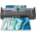 13 Inch Laminator with 50pcs Sheets Hot and Cold + Paper Trimmer Corner Rounder