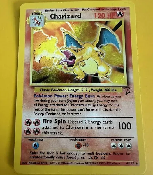 Charizard - Basic (Base Set) 2 Pokemon Card 4/130