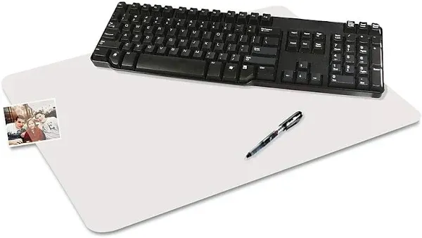 Artistic KrystalView Desk Pad with Antimicrobial Protection