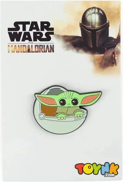 Star Wars: The Mandalorian The Child Exclusive Baby Yoda Pin | Baby Yoda In Carriage Caricature Toynk Exclusive | Collectible Baby Yoda Star Wars Pins | Measure 1.5 Inches Tall