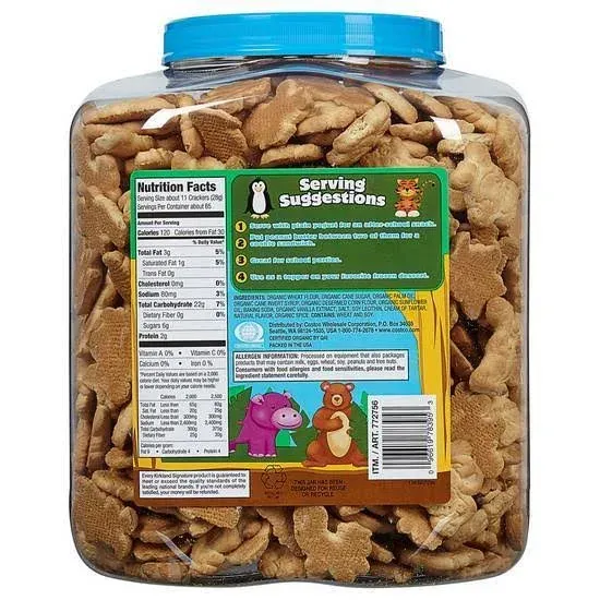 Kirkland Signature Organic Animal Crackers (4 lbs)