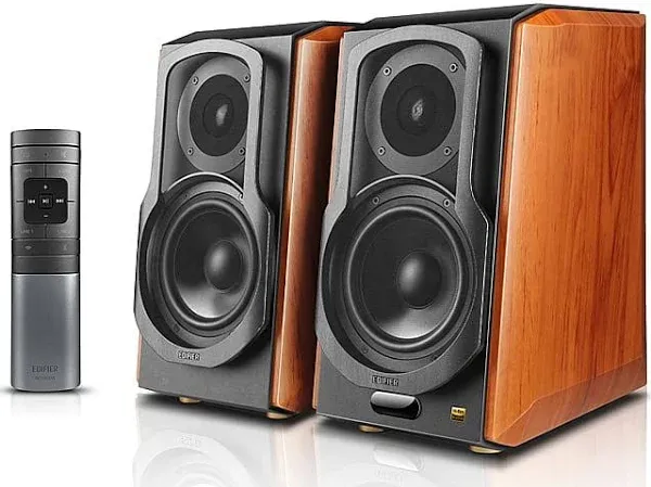 Edifier S1000W WiFi Audiophile Active Bookshelf 2.0 Speakers - Pair - Wood