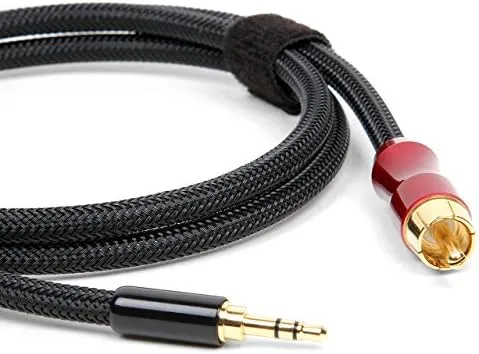 Micca Premium SPDIF Digital Coaxial Audio Cable - 3.5mm (1/8") to RCA, 3ft, Polarity: Tip - Signal, Sleeve - Ground