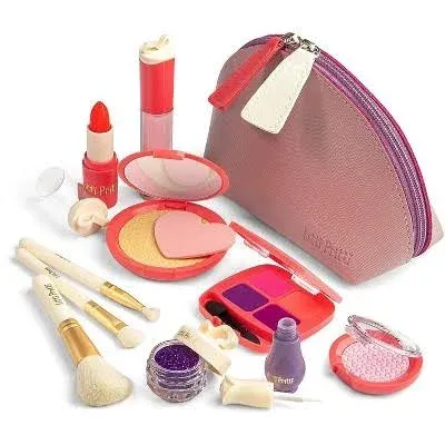 Litti Pritti Pretend Makeup for Girls 11 Piece Play Makeup Set