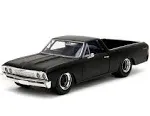 1967 Chevrolet El Camino Matt Black "Fast & Furious" Series 1/32