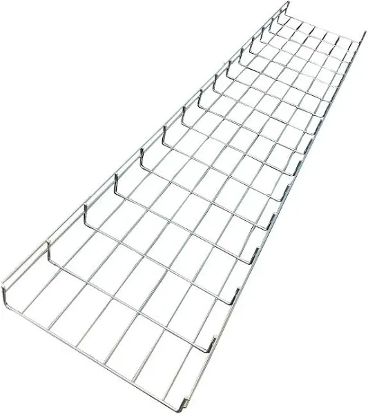 Kable Kontrol Cable Tray- 5 Feet Long - 12" Width, 2” Depth – Wire Mesh Tray Cable Management Rack Cords Organizer Cable Basket, Zinc Plated Steel NEC Approved for Network, Fiber Optic, Cabling