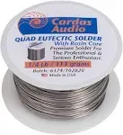 Cardas Soldering Wire Quad Eutectic Silver Solder with rosin flux 1/4 lbs roll