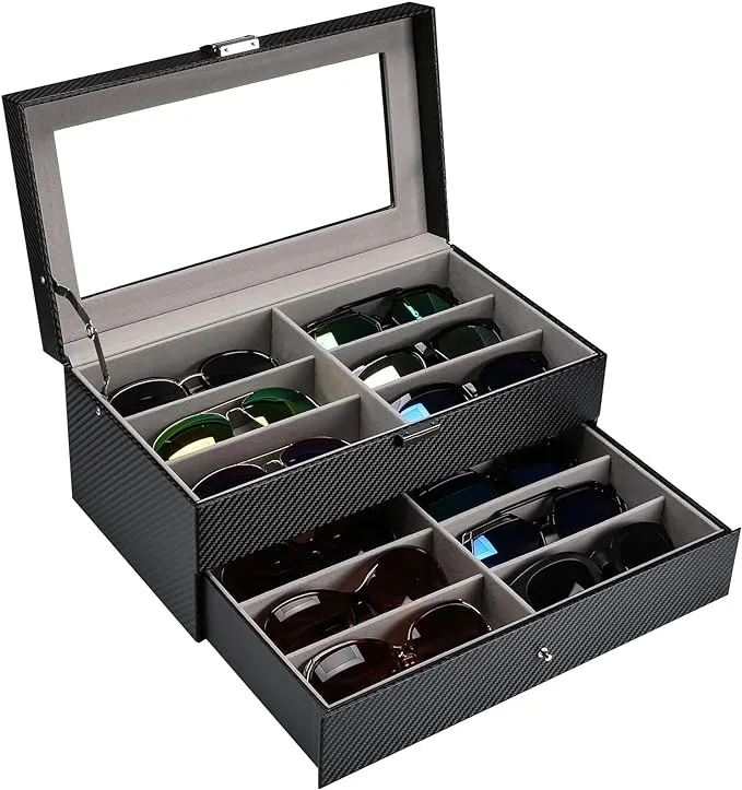 ProCase 3-Layer Sunglasses Storage Organizer