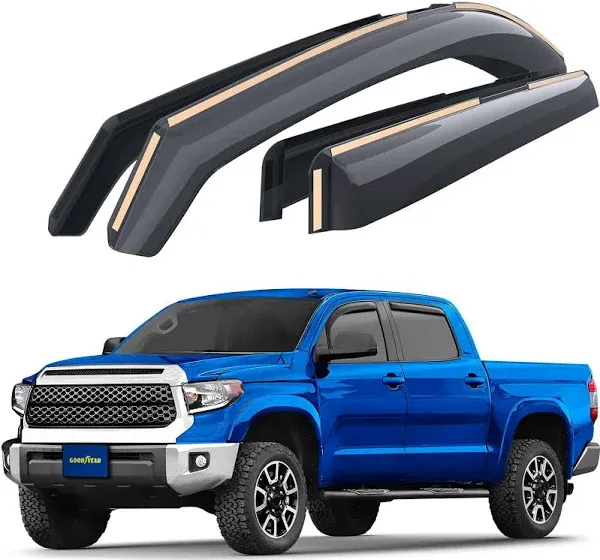 Toyota Tundra Goodyear In-Channel Shatterproof Side Window Deflectors