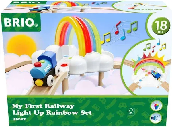 Brio My First Railway Light Up Rainbow Set