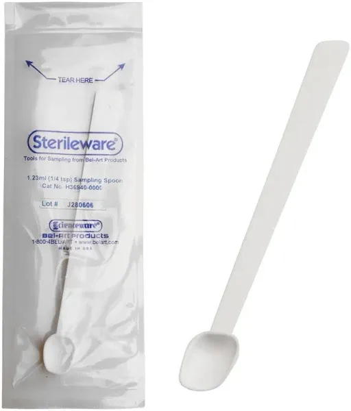 Bel-Art Sterileware Long Handle Sterile Sampling Spoon