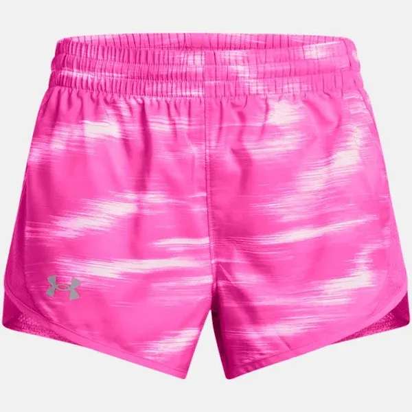 Under Armour Girls' Fly-By Printed Shorts