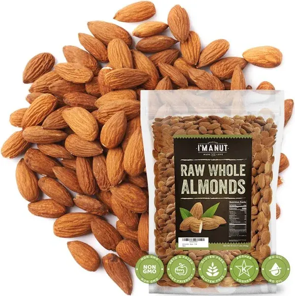 Raw Almond 48oz | Natural | Whole | No PPO | Non-GMO | No Herbic