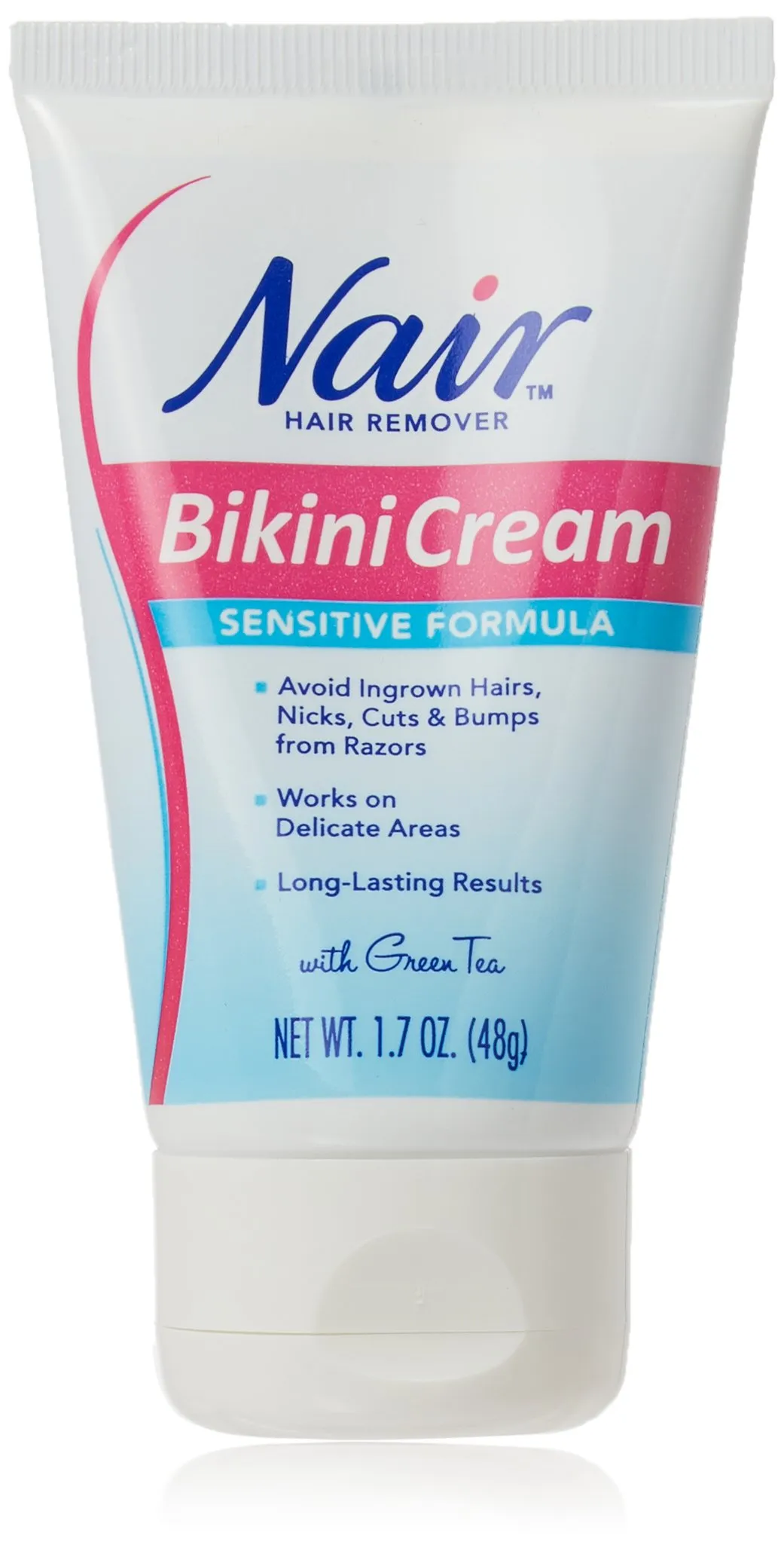 Nair Hair Remover Bikini Cream with Green Tea Sensitive Formula Nair