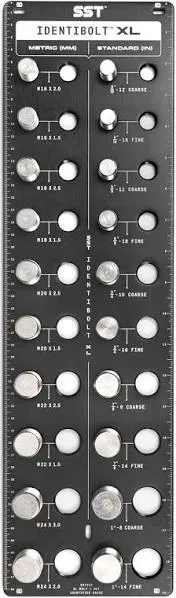 SST Identibolt XL ® Thread Checker for Extra Large Nuts and Bolts | 20 Nut an...