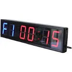 Large Interval Gym Clock for Workouts Size 20X4.7In. Operated by Remote Control