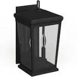 Safavieh PLT4012A Morla 2-Light Black Wall (LED Bulb Included) Outdoor Lantern