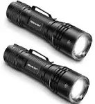 GearLight Tac LED Flashlight Pack - 2 Super Bright, Compact Tactical Flashlights