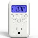 HBN Electricity Usage Monitor LCD Plug in Power Meter with 9 Display Modes