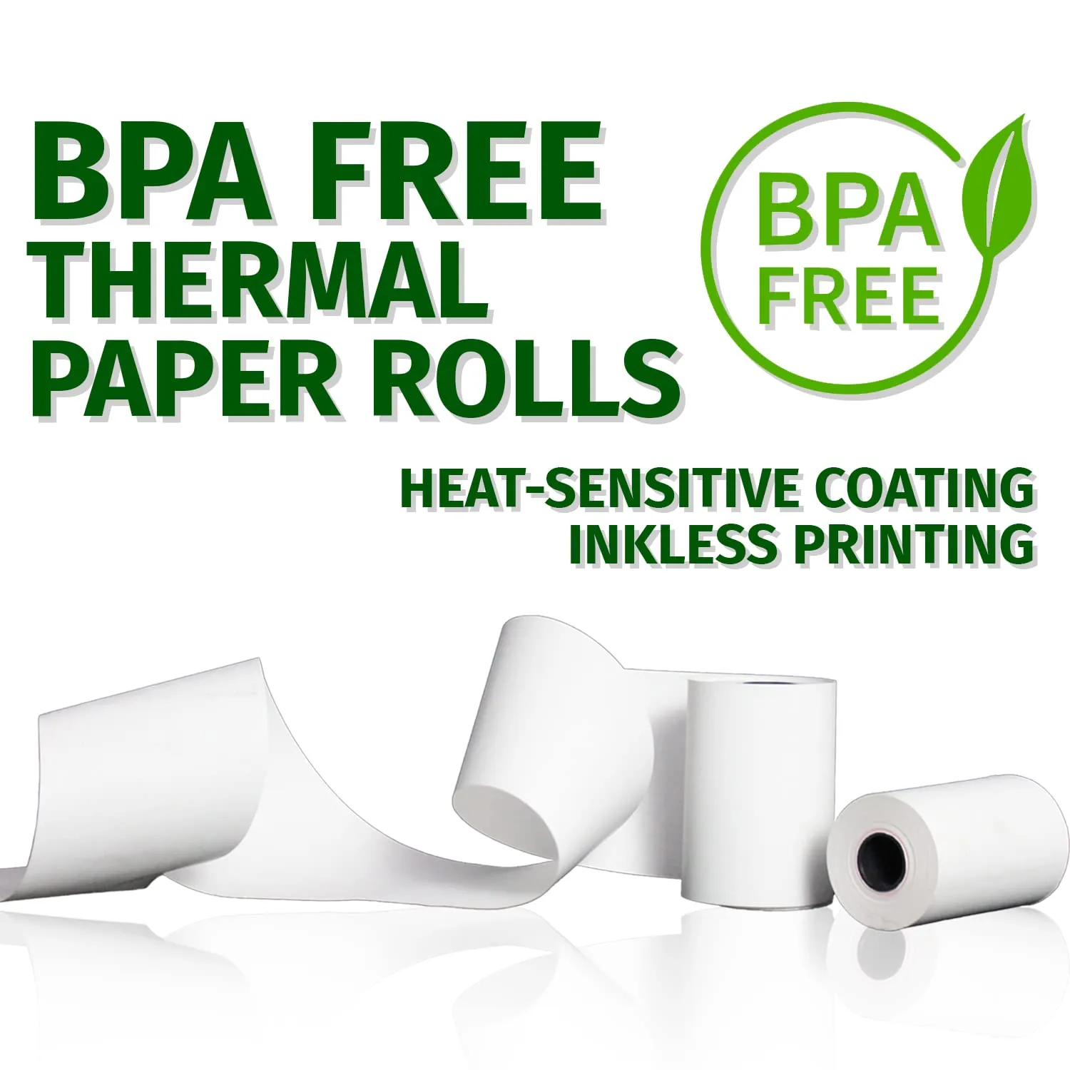 Thermal Paper Receipt Rolls 2-1/4 X 50 50/CS by Gorilla Supply