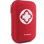 Evantek First Aid Kit Medical Med - 155 Pcs Kit Waterproof Emergency Kit for Camping Hiking Home Outdoor Truck Vehicle Car Fishing Travel Biking