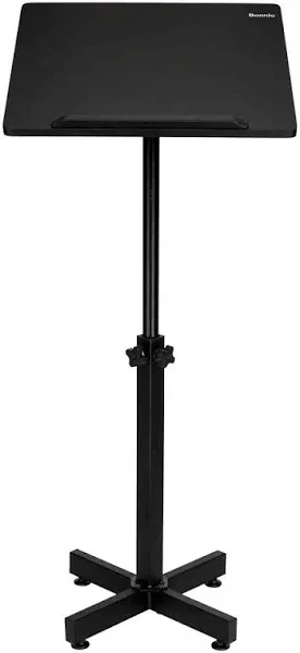 Classic Lectern Podium Stand, Height Adjustable Church Classroom Lecture, Portab