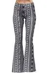 Daisy Del Sol High Waist Comfy Stretch Boho 70s Bell Bottom Fit to Flare Lounge Yoga Pants