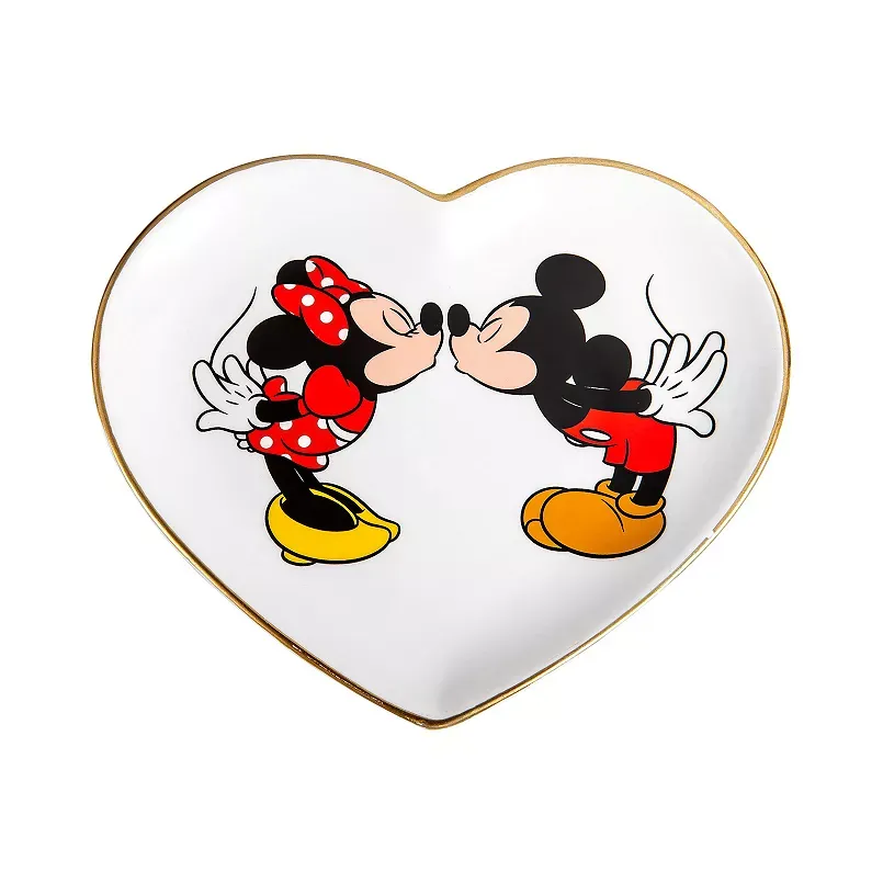 Disney's Mickey Mouse & Minnie Mouse Heart Trinket Tray