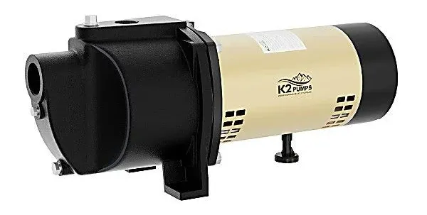 K2 Pumps 3/4 HP Cast Iron Shallow Well Jet Pump WPS07504K