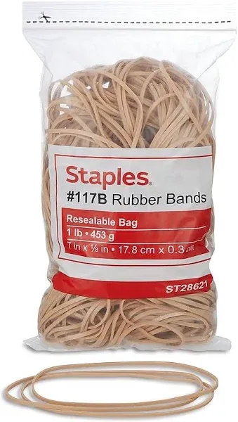 Staples Rubber Bands Size #117B