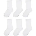 Hanes Girls' 6-Pair Pack Crew Socks