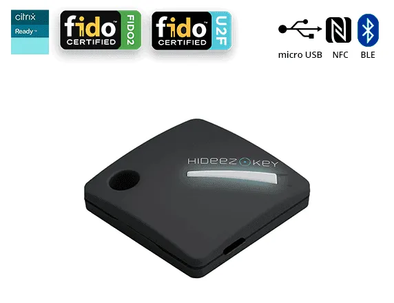 Hideez Key 4: FIDO2/U2F Security Key