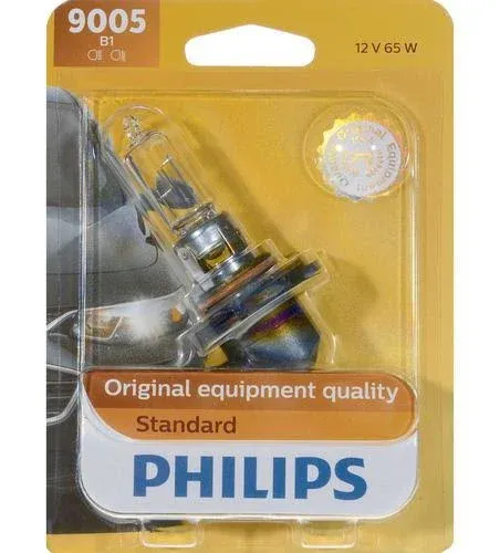 PHILIPS 9005B1 Philips 9005B1 Standard Authentic Halogen Replacement Headlight Bulb,1 pack