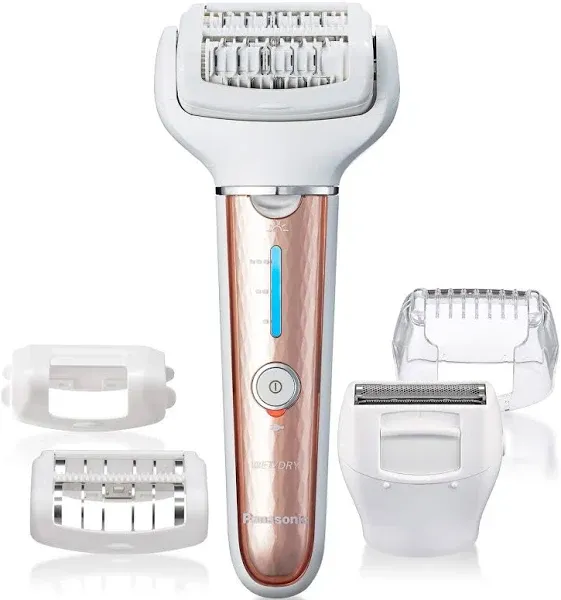 Panasonic Epilator &amp; Shaver System-5 Attachments, ES-EL7A, Cordless,