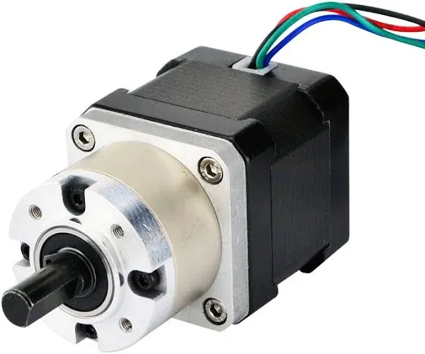 STEPPERONLINE 51:1 Planetary Gearbox High Torque Nema 17 Stepper Motor Precision Camera DIY