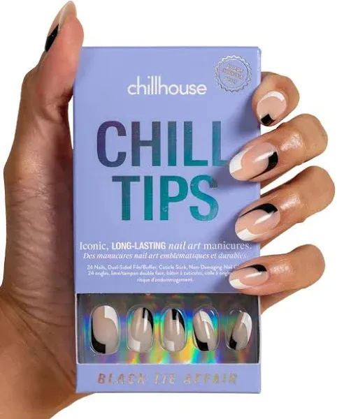 Chillhouse Chill Tips Black Tie Affair Press-On Nails