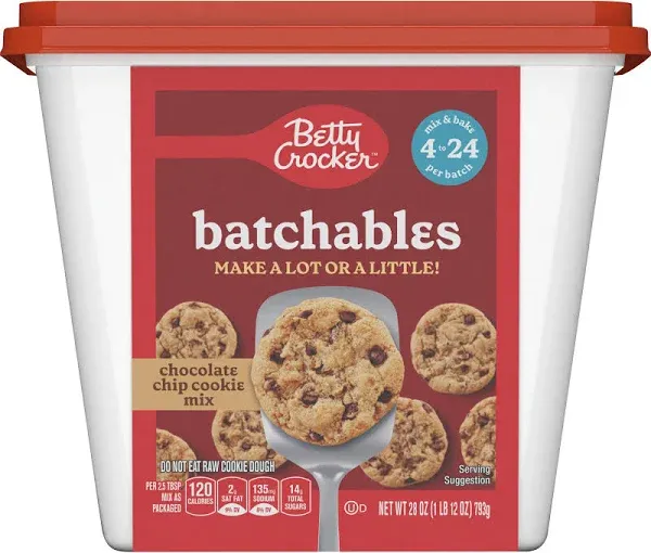 Betty Crocker Batchables Chocolate Chip Cookie Mix Mega Pack