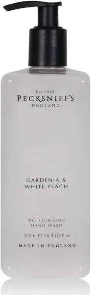 Pecksniff’s Gardenia &amp; White Peach Moisturising Hand Wash 16.9oz New Fast Ship