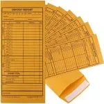 500 Cash Drop Envelopes - Bulk Cashier Deposit Envelopes for Cash Recordkeeping, Perfect for Business, Banks, Stores, Retail and Restaurants (Yellow